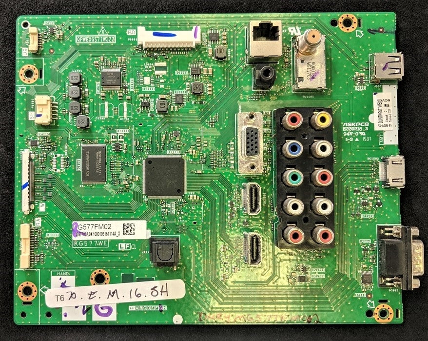 DKEYMG577FM02 Sharp Main Board, G577FM02, KG577WE, QPWBXG577WJZZ, LC-70EQ30U, LC-60EQ30U