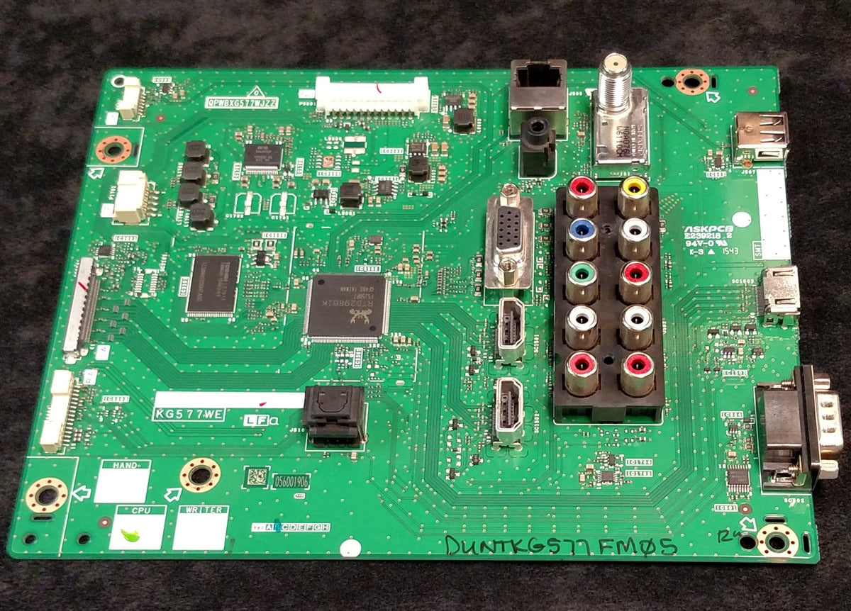 DUNTKG577FM05 Sharp Main Board, KG577WE, WE0561, QPWBXG577WJZZ, LC-80LE661UB