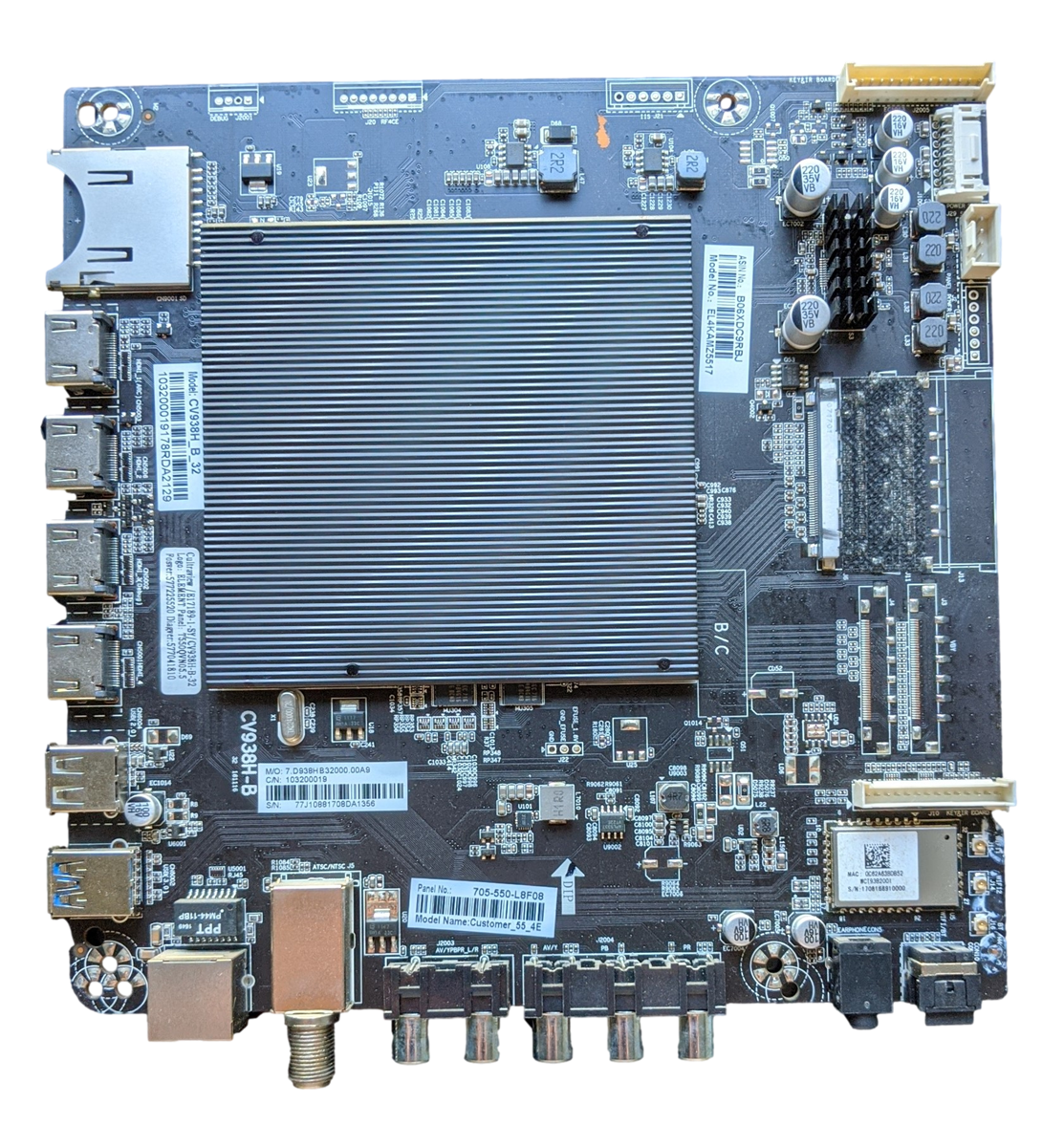 E17189-SY Element Main Board, E17189-SY, CV938H-B-32, T550QVN05.0,  EL4KAMZ5517