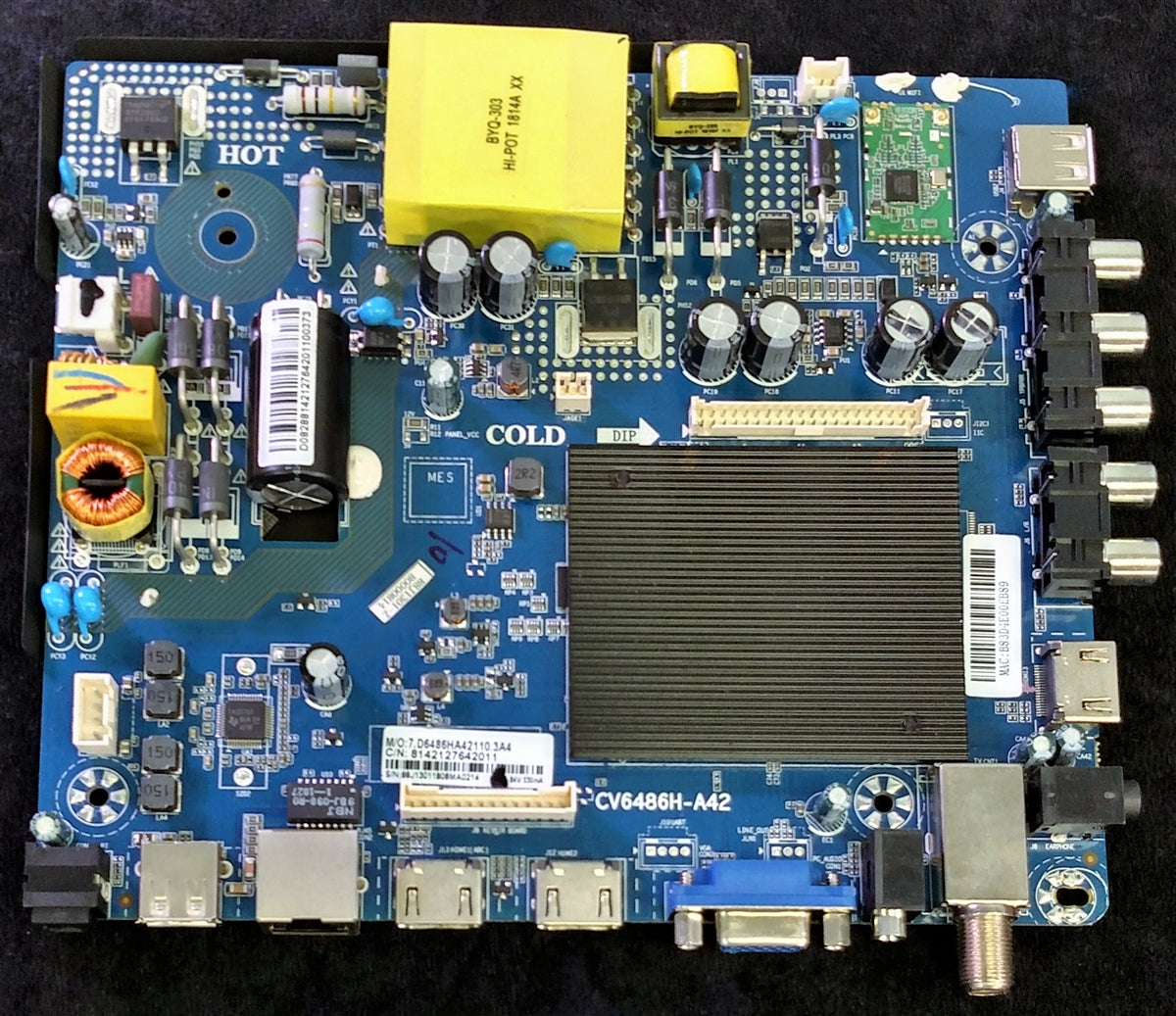 E18130-ZX Element Main Board / Power Supply, CV6486H-A42, HV430FHB-N10, 8142127642011, ELST4316S