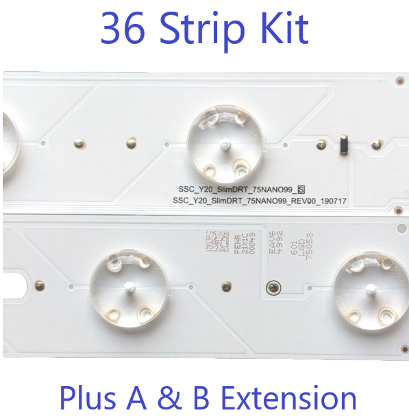 EAV64992601 LG Backlight Strips, SSC_Y20_SlimDRT_75NANO99, SSC_Y20_SlimDRT_75NANO99_REV00_190717, 75NANO99UNA, 75NANO99UPA