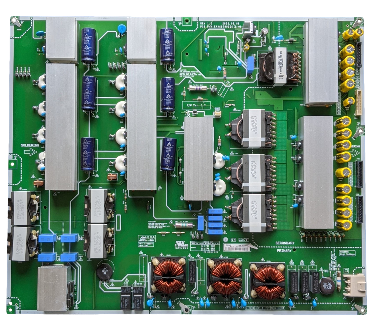 EAY35967901 LG Power Supply, EAX69799306 (1.0), LGPS83C2-220P, OLED83C2AUA