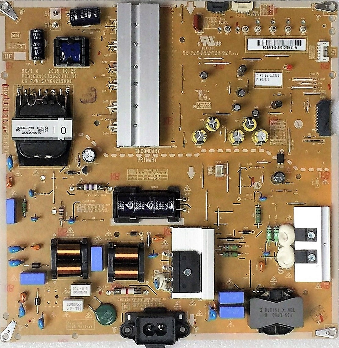 EAY64249801 LG Power Supply, EAX66796201(1.9), LGP55-16UL6, 55UH7700-UB