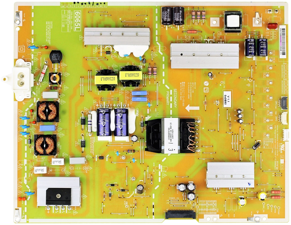 EAY64269111 LG Power Supply, LGP6065L-16UH12, OPVP-0305, 6065L, 65UH8500-UA, 65UH8500UA.BUSWLJR