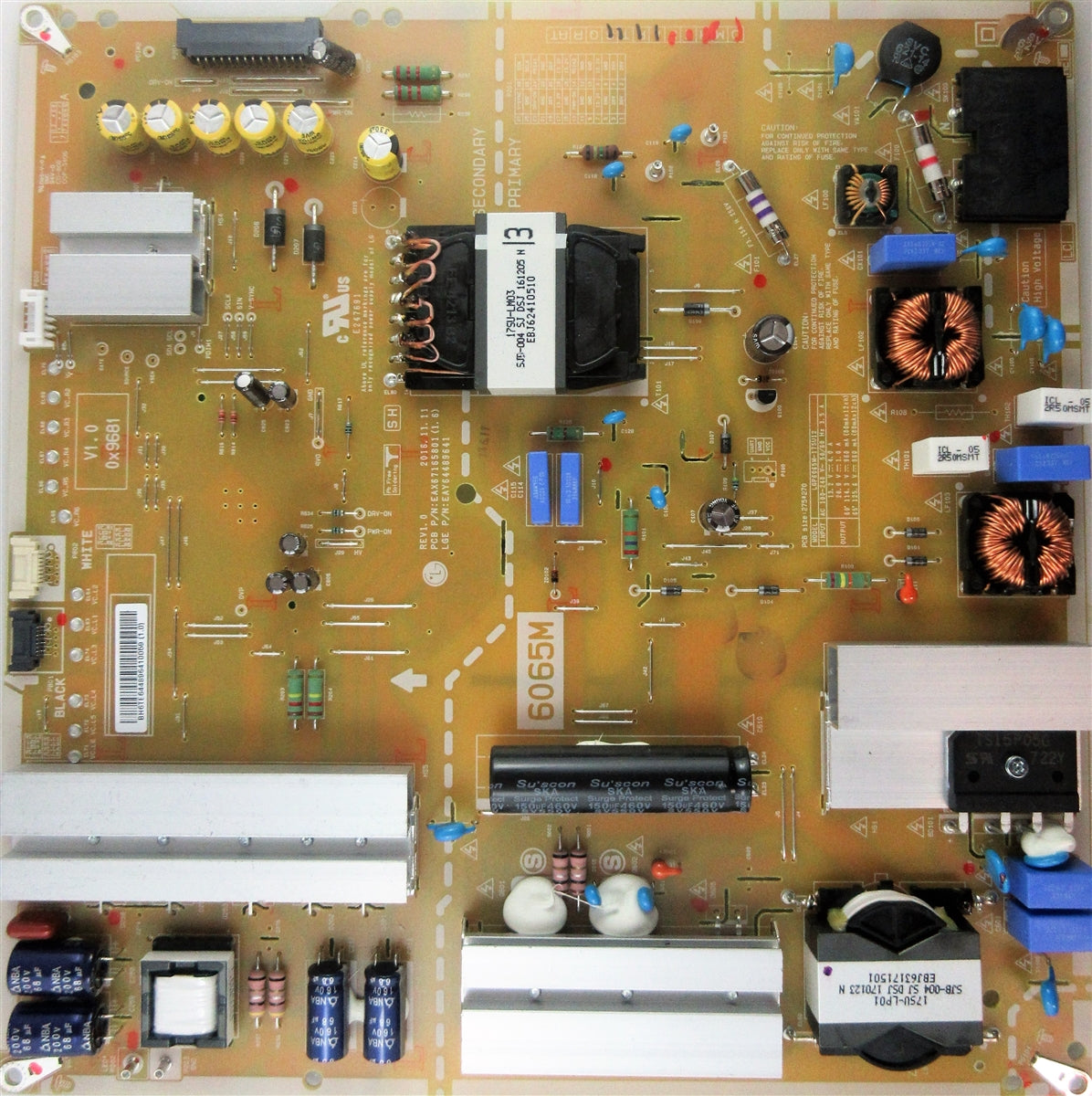 EAY64489641 LG Power Supply, EAX67165801(1.6), LGP5065M-175U12, 6065M, 65SJ8500-UB, 65SJ8500-UB.BUSYLJR, 65SJ850A-UC