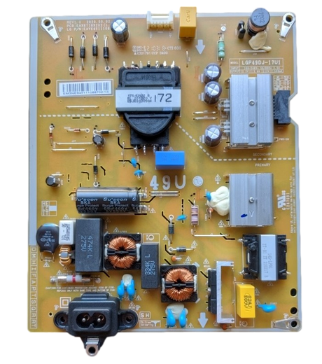 EAY64511108 LG Power Supply, EAX67189202(1.0), LGP49DJ-17U1, 49UT640S0UA