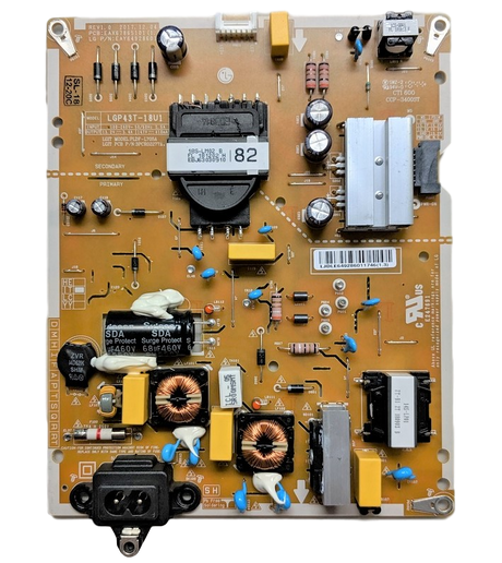 EAY64928601 LG Power Supply, EAX678651011(1.6), LGP43T-18U1, 43UK6500AUA