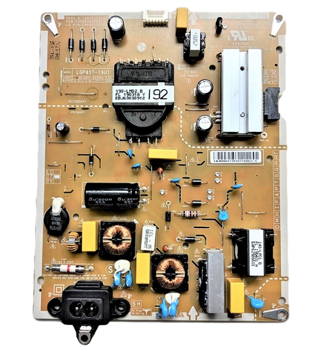 EAY65170101 LG Power Supply, EAY65170101, LGP43T-19U1, EAX68304101(1.7), 43UM7300PUA, 43UM7300AUE