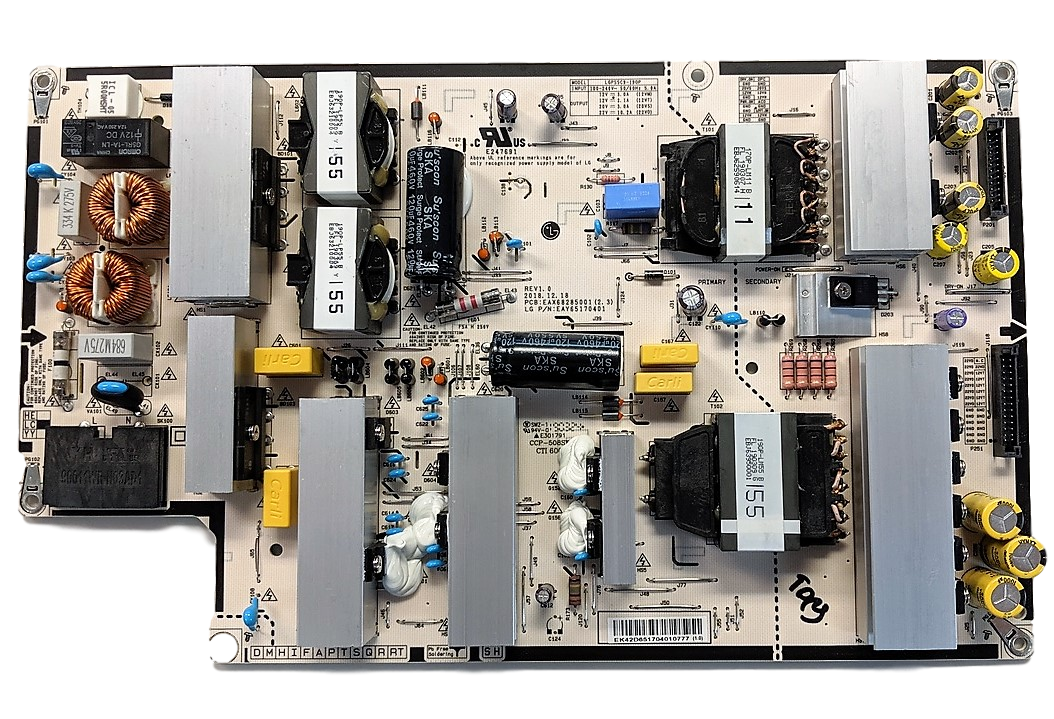 EAY65170401 LG Power Supply, EAX68285001(2.3), L-GP55C9-190P, OLED55C9PUA, OLED55B9PUA, OLED55C9AUA