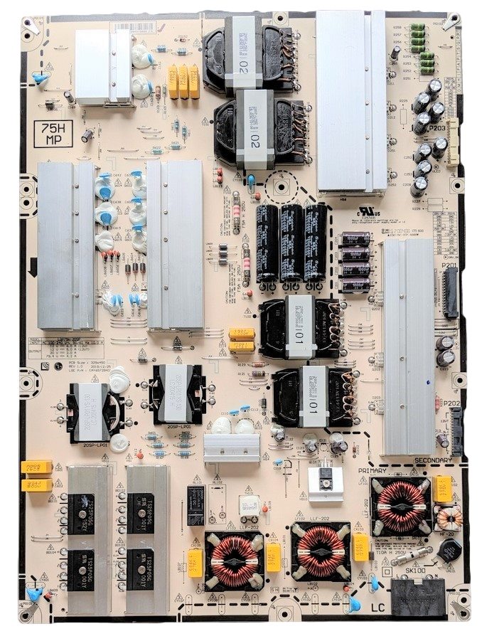 EAY65729401 LG Power Supply, LGP75H-20SP, E247691, EL57D657294010500, E301791, 75NANO99UNA