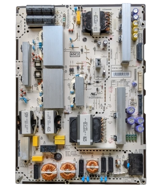 EAY65904001 LG Power Supply, LGP65C2-220P, 3PCR03065A, OLED65C2PUA