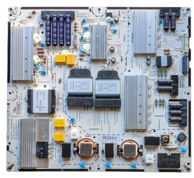 EAY65904131 LG Power Supply Board, LGP55ME-22SP, EPCE21CC1A, 55QNED85UQA