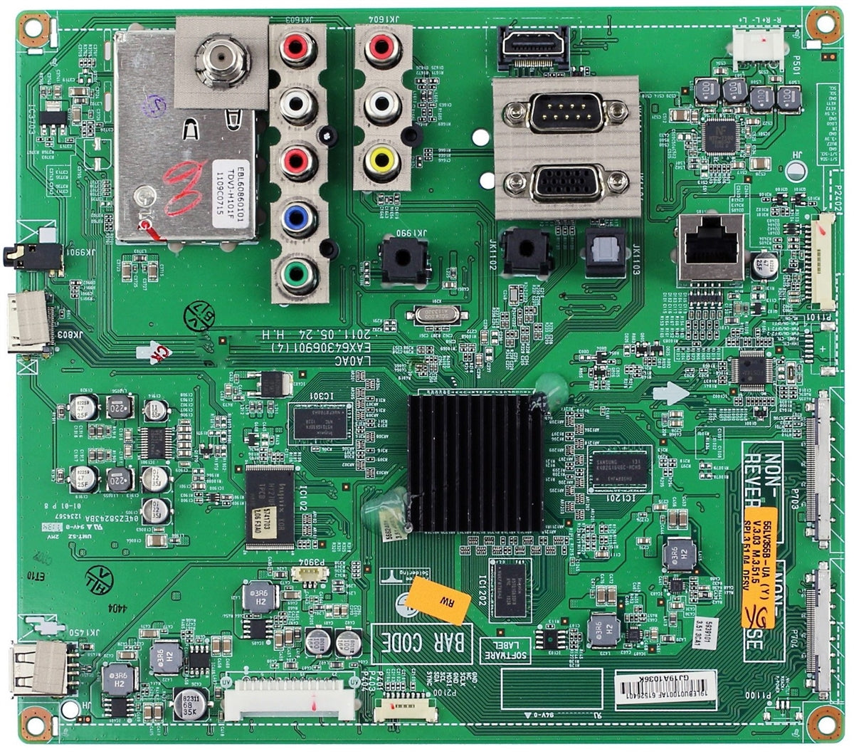 EBR74407801 LG Main Board, EAX64306901(4), 55LV355B-UA