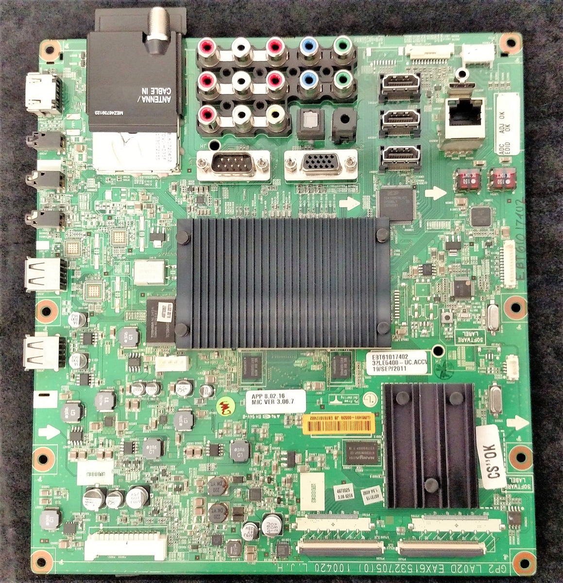 EBT61017402 LG Main Board, EAX61017402, 32LE5400-UC