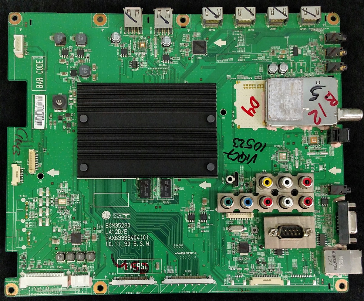 EBT61520409 LG Main Board, EAX63333404(0), EAX63333405(0), EBR73110104, 42LV5400-UB AUSYLUR