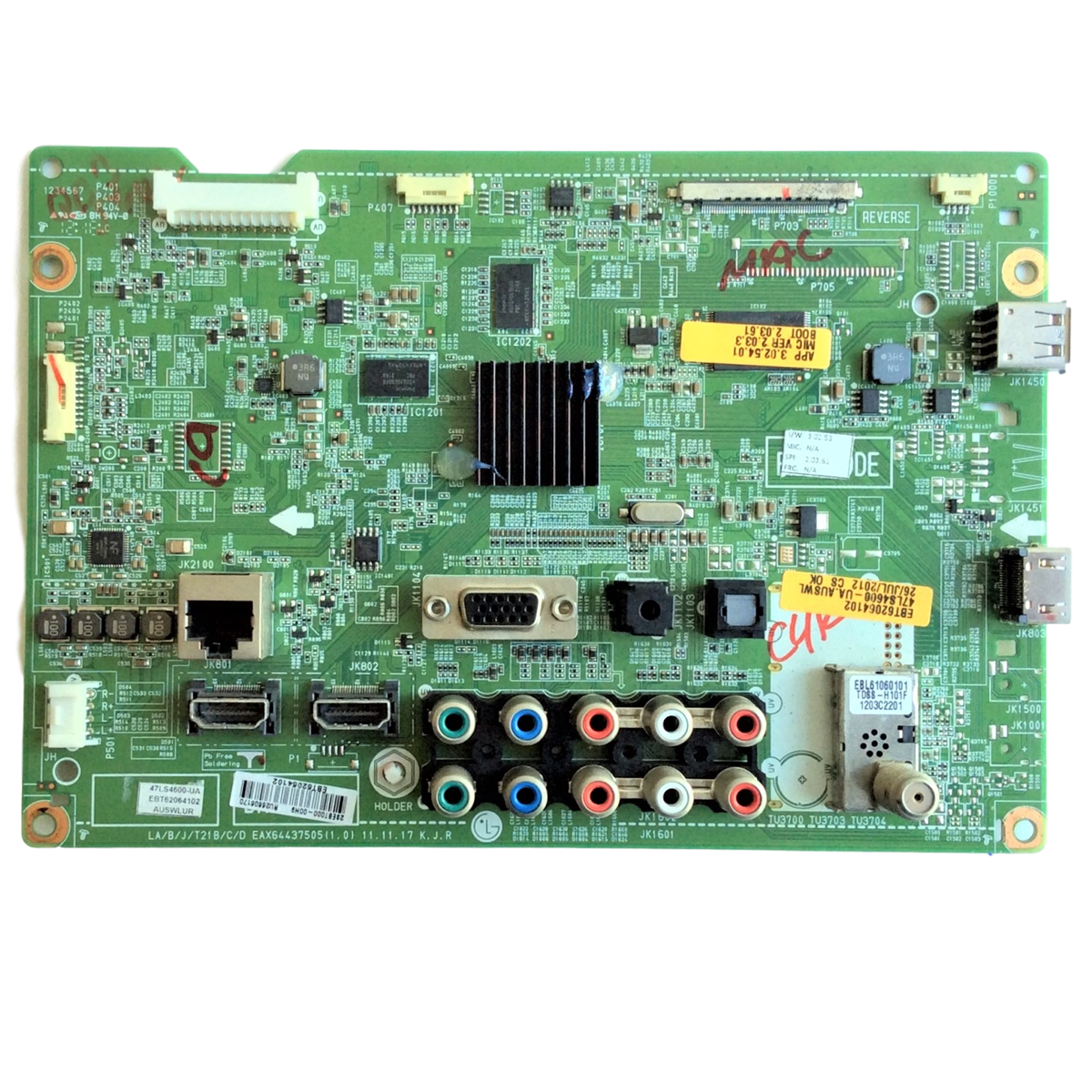 EBT62064102 LG Main Board, EAX64437505, 47LS4600-UA