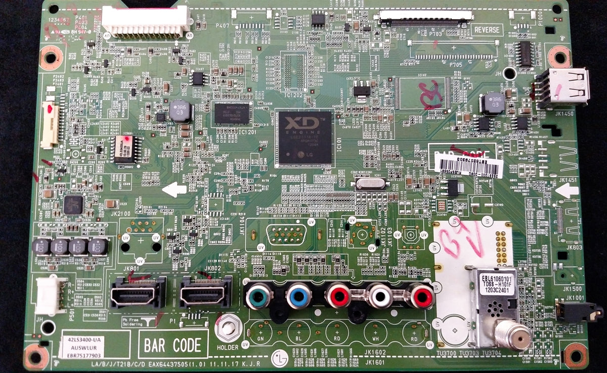 EBT62079303 LGE TV Module, main board, EAX64437505, EBR75177903, 42LS3400-UA, 42LS3400-UA.AUSWLUR