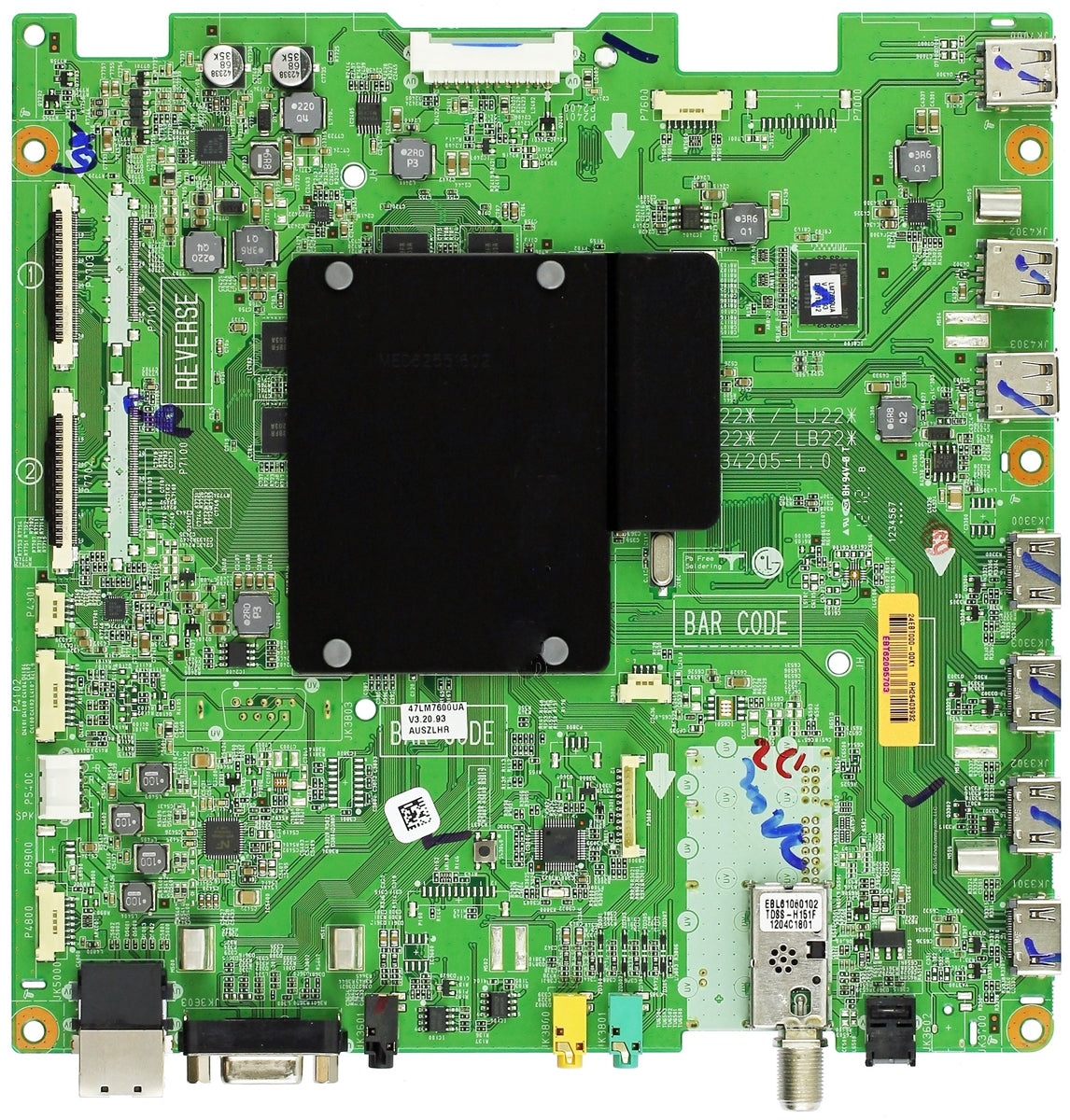 EBT62095703 LGE TV Module, main board, EAX64434205-1.0, 47LM7600-UA, 55LM7600-UA