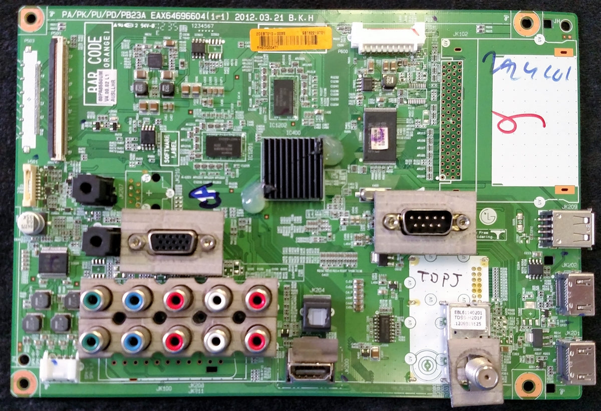 Carte mère Télévision LG 60PA6500-ZG.BEBLLJP