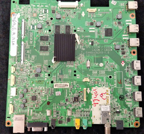 EBT62229302 LG Main Board, 61911201, EAX64434210, EAX64434210-1.0, 60LM7200-UA, 60LM7200-UA.AUSWLJM