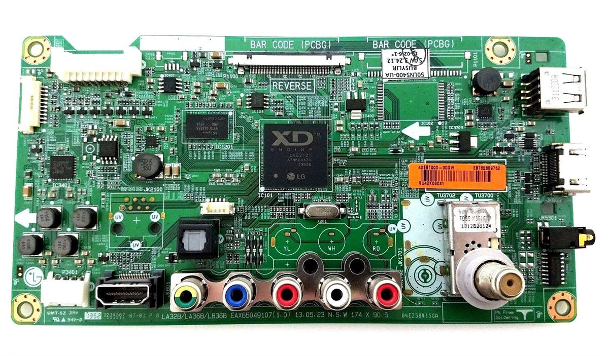 EBT62359752 LG TV Module, main board, EAX65049104(1.0), 50LN5400-UA, 50LN5400-UA.BUSYLJR