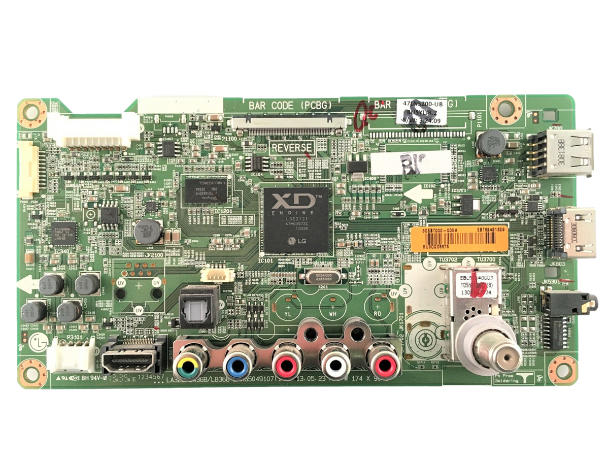 EBT62421329 LG Main Board, EAX65049105(1.1), 47LN5200, 47LN5300-UB.BUSYLJR, 47LN5200-UB