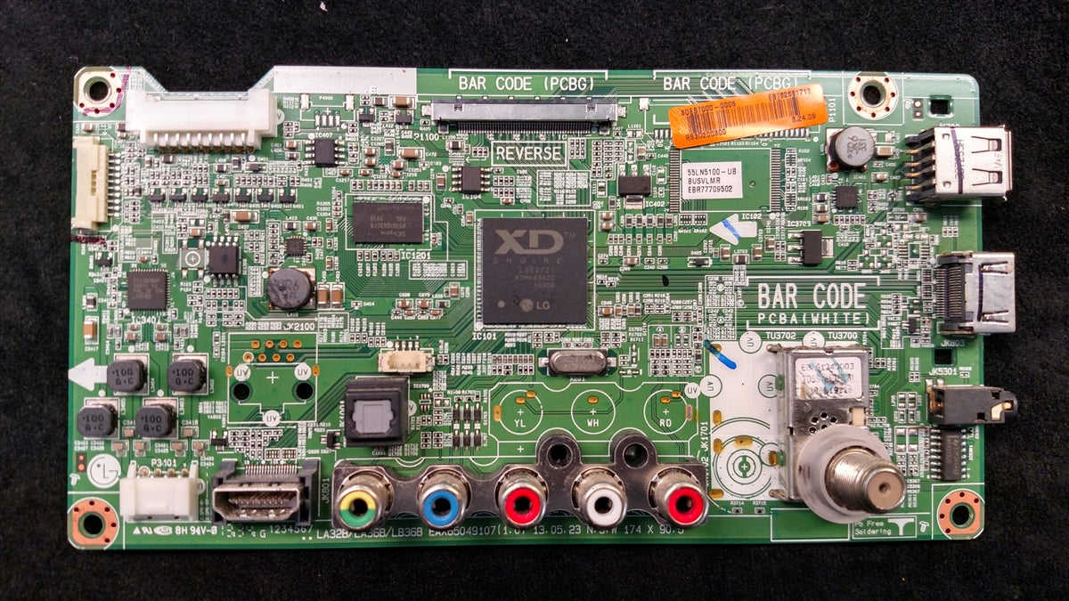 EBT62581711 LG Main Board, EAX65049107(1.0), 55N5100-UB, 55N5100-UB BUSVLMR