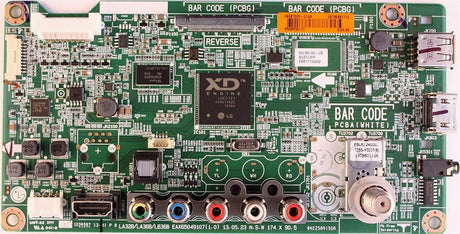 EBT62681704, LG TV Module, main board, EAX65049107(1.0), 55LN5100-UB, 55LN5100-UB.BUSVLJR