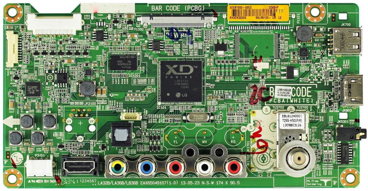 EBT62681709 LG TV Module, main board, EAX65049107, 55LN5100-UA, 55LN5100-UB