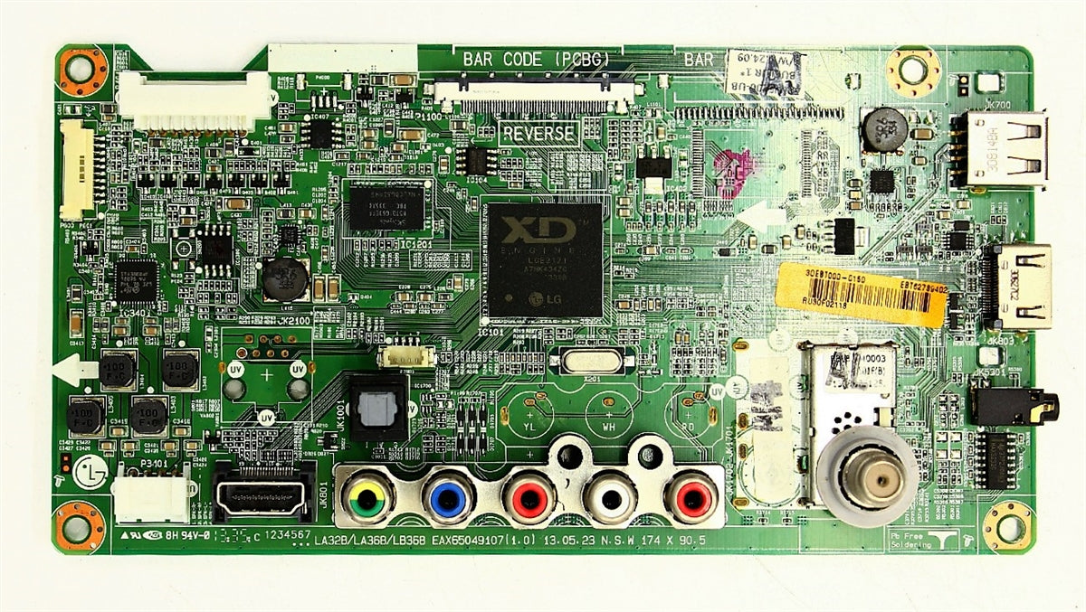 EBT62739402 LG Main Board, EAX65049107(1.0), 50LN5200-UB