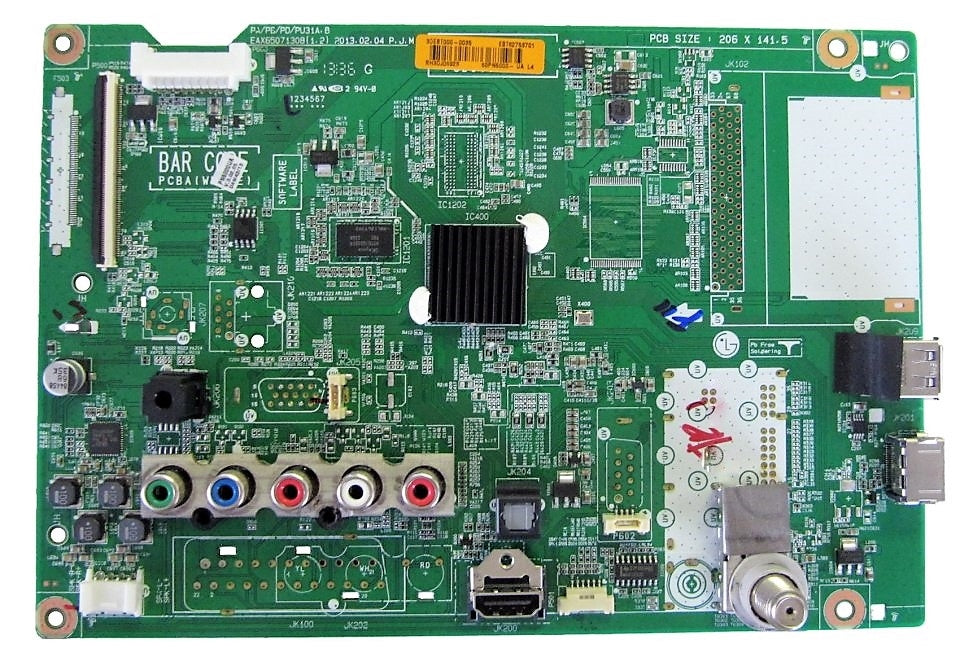 EBT62753701 LG Main Board, EAX65071308(1.2), 60PN5000-UA