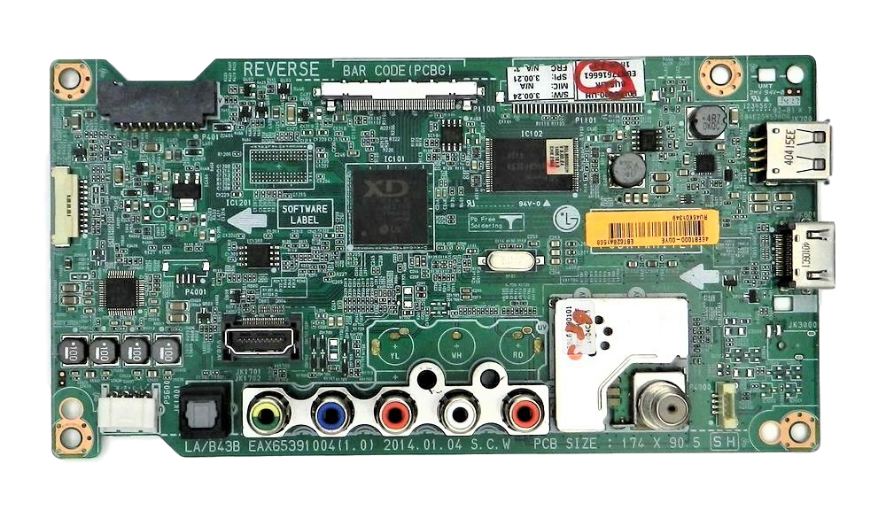 EBT62841568 LG Main Board, EBT62841569, EAX65391005(1.0), 50LB6000-UH