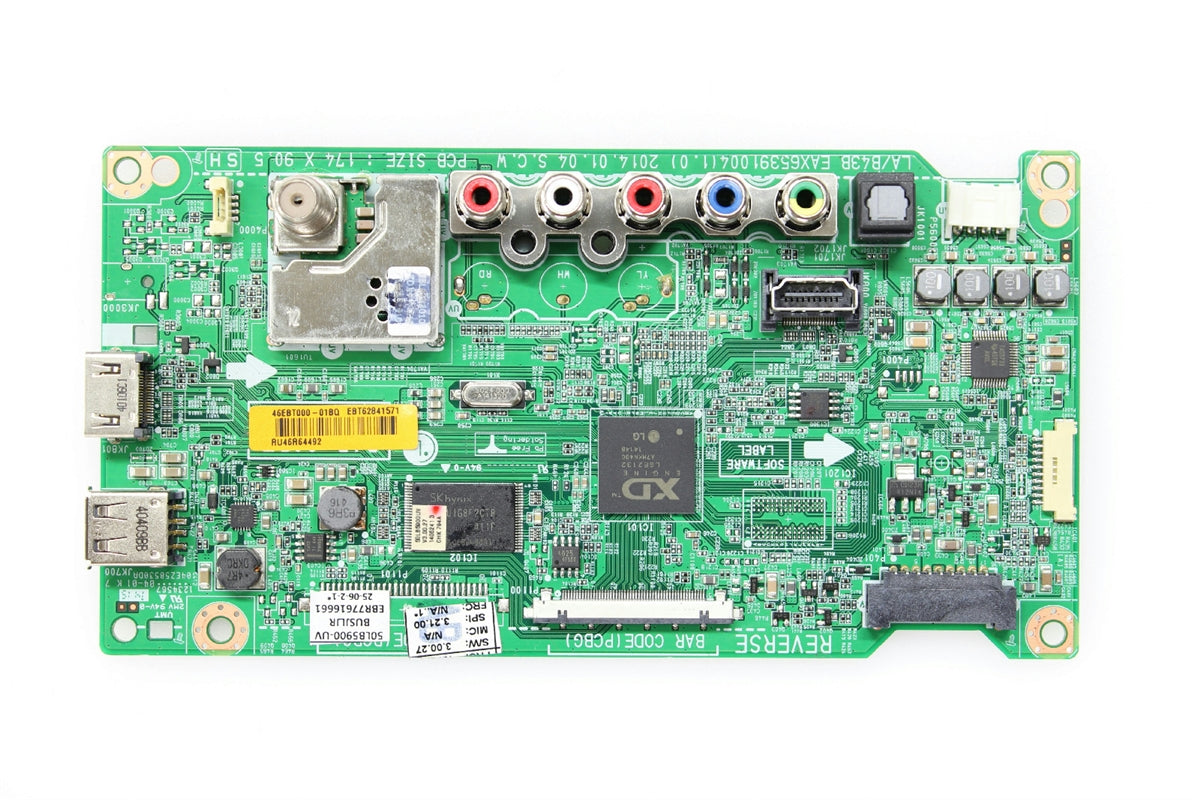 EBT62841571 LG Main Board, EAX65391004 (1.0), 46EBT000, UV.BUSJLJR, 50LB5900-UV