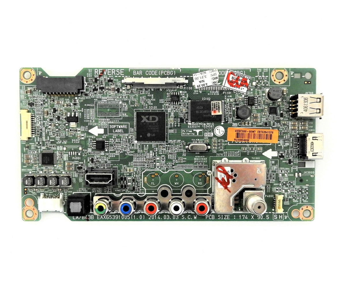 EBT62841578 LG TV Module, main board, EAX65391006(1.1), EBR77616661, 47LB5900-UV, 55LB5900-UV, 47LB6000-UH