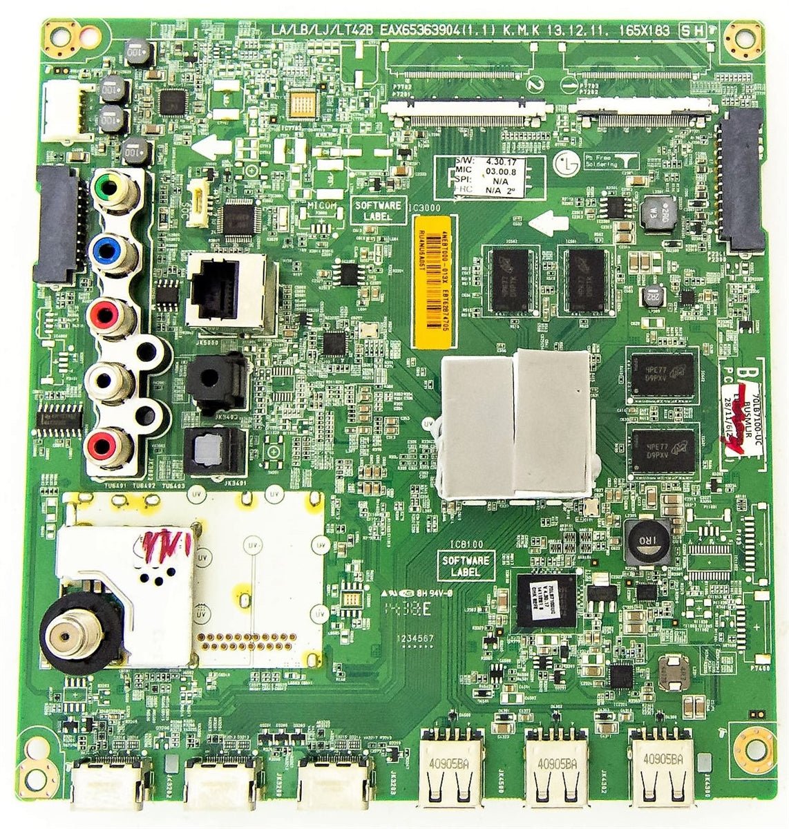 EBT62874705 LG Main Board, EAX65363904 (1.1), 40EBT000, 70LB7100-UC