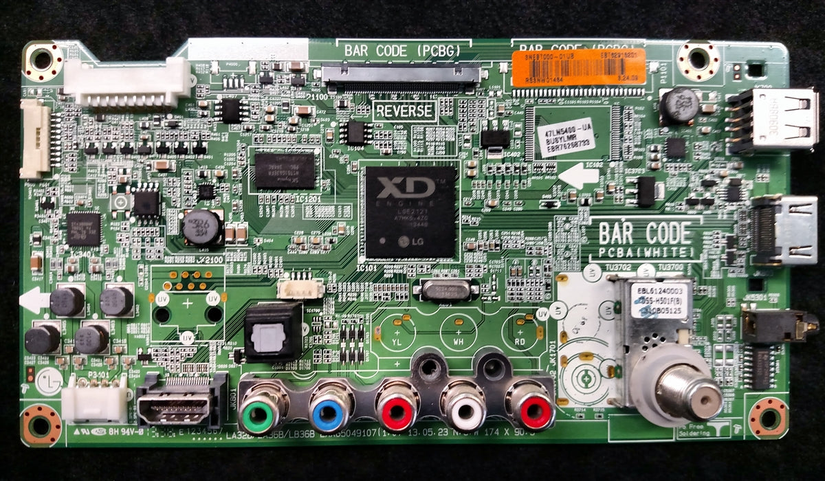 EBT62915201 LG Main Board, EAX65049107(1.0), EBR76268733, 47LN5400-UA, 47LN5400-UA.BUSQLMR