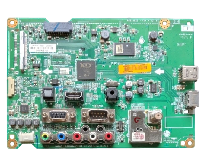 EBT62961102 LG Main Board, EAX65467203(1.3), 62393801, 55LY340H-UA, 55LY340H-UA.AUSWLJR