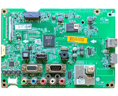 EBT62986602 LG Main Board, EAX65467203(1.3), 04EZ58550DA, 55LY340H-UA