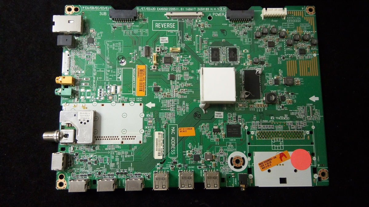 EBT63095206 LG Main Board, EAX65612205(1.0), UA.AUSWLJR, 55EC9300-UA, 55EC9300-UA.AUSWLJR