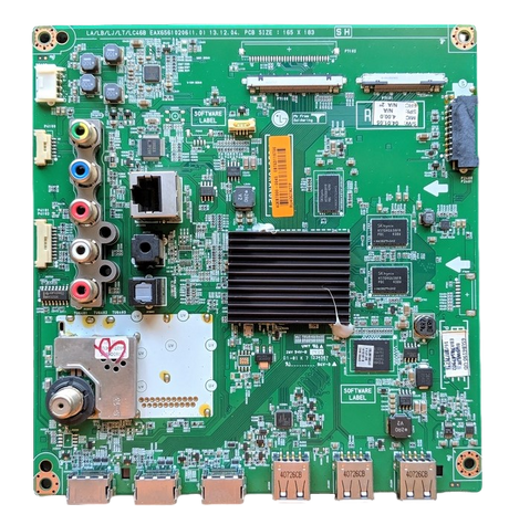 EBT63119706 LG Main Board, EAX65610206(1.0), EBR78547902, BUSWLJR, 65LB6190-UD