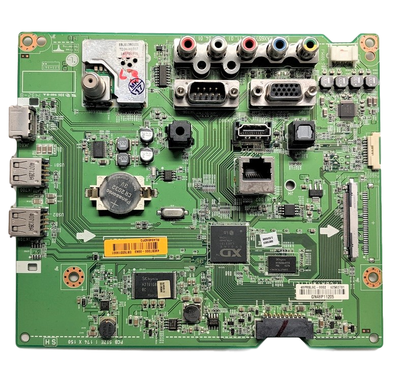 EBT63319001 LG Main Board, 49EBT000, EAX65710102(1.0), UA.AUSWLQR, 62582701, 47LY540S