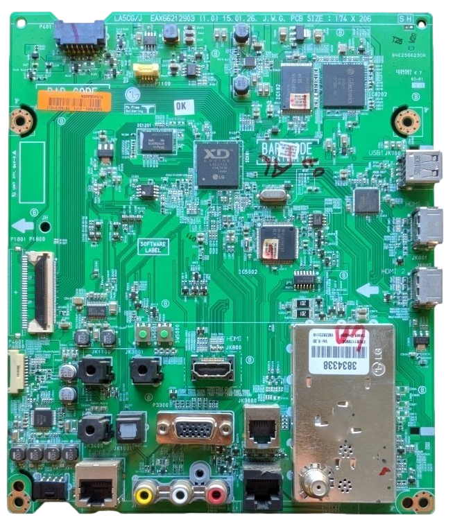 EBT63721510 LG Main Board, EAX66212903 (1.0), 43LX570H-UA