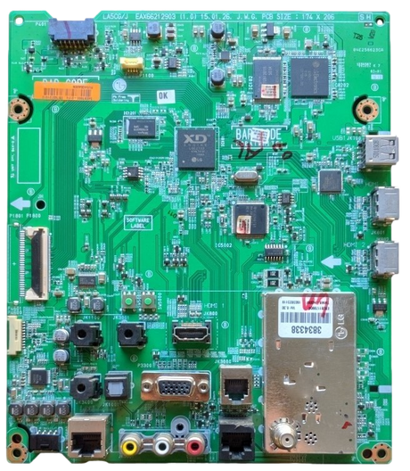 EBT63721510 LG Main Board, EAX66212903 (1.0), 43LX570H-UA