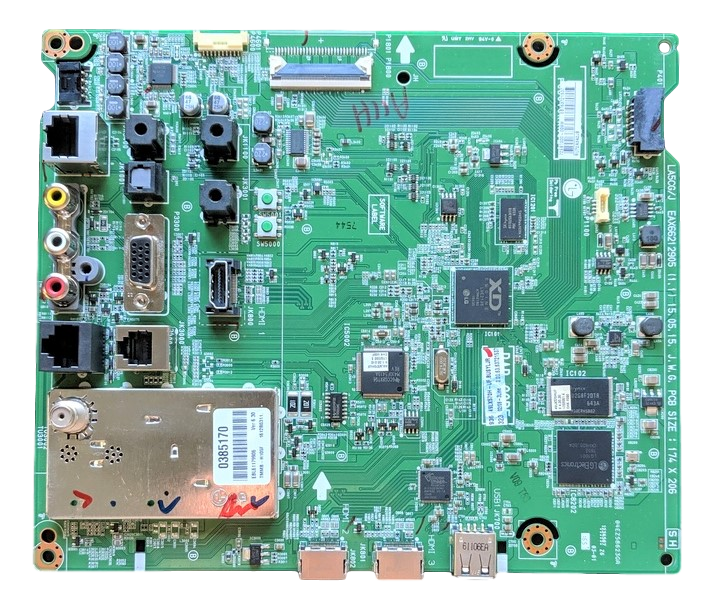 EBT63721537 LG Main Board, EAX66212905 (1.1), 49LX570H-UF, 49LX570H-UA