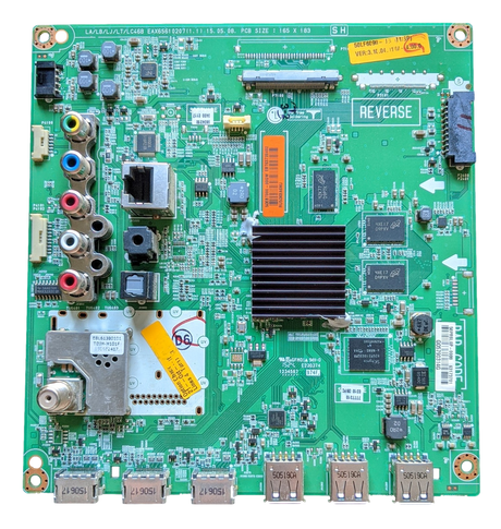 EBT63728402, LG Main Board, EAX65610207 (1.1), 50LF6090-UB