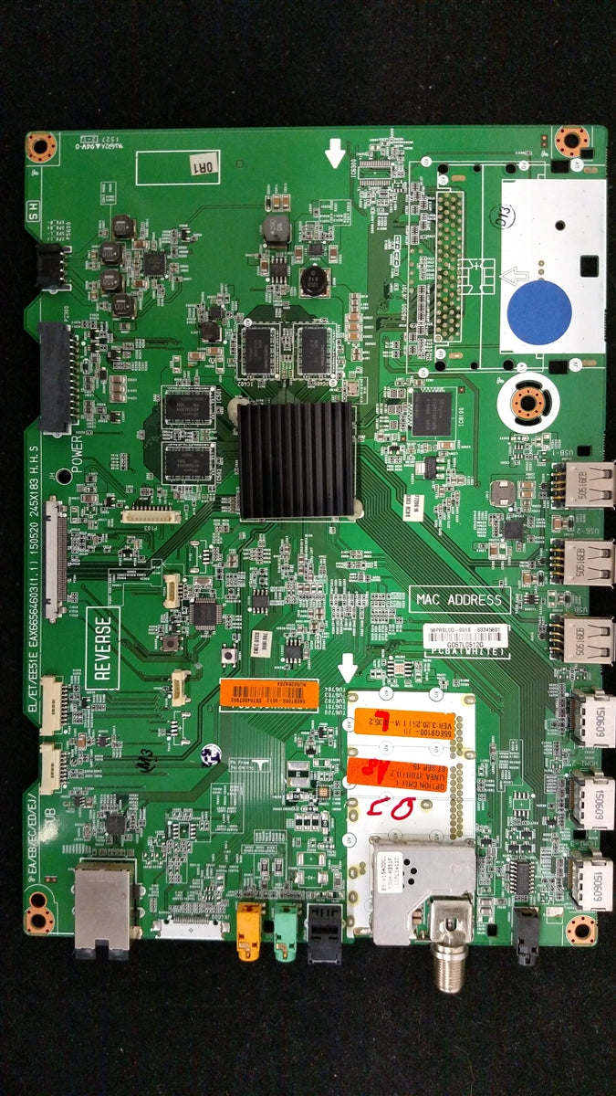 EBT64007902 LG Main Board, EAX66564603(1.1), 150520, 55EG9100-UB, 55EG9100-UB.AUSZLJR