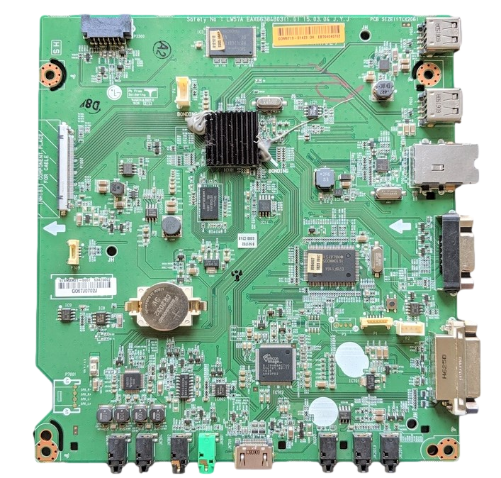 EBT64040702 LG Main Board, EAX66384803 (1.0), LW57A, G067J0702J, 63425002, 55SL5B-B