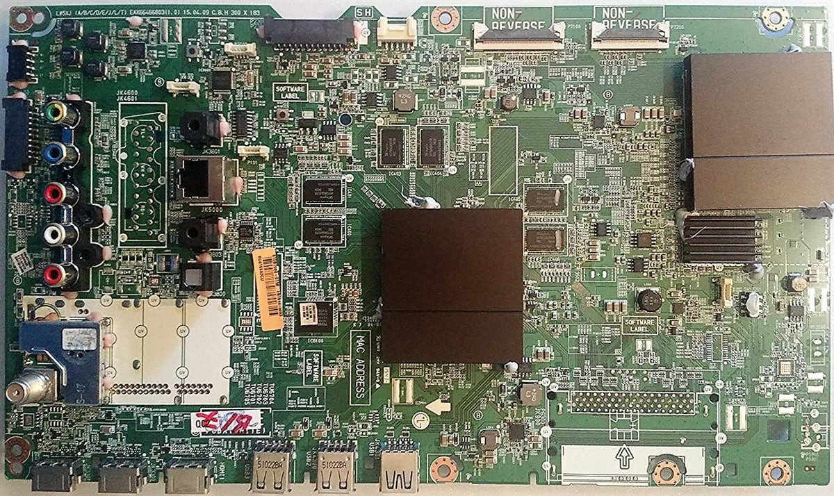 EBT64075003 LG Main Board, EAX66466803(1.0), 5NEBT000-008T, 5DEBT000-00U9, 65UF7700-UJ, 65UF7700-UJ BUSYMJR