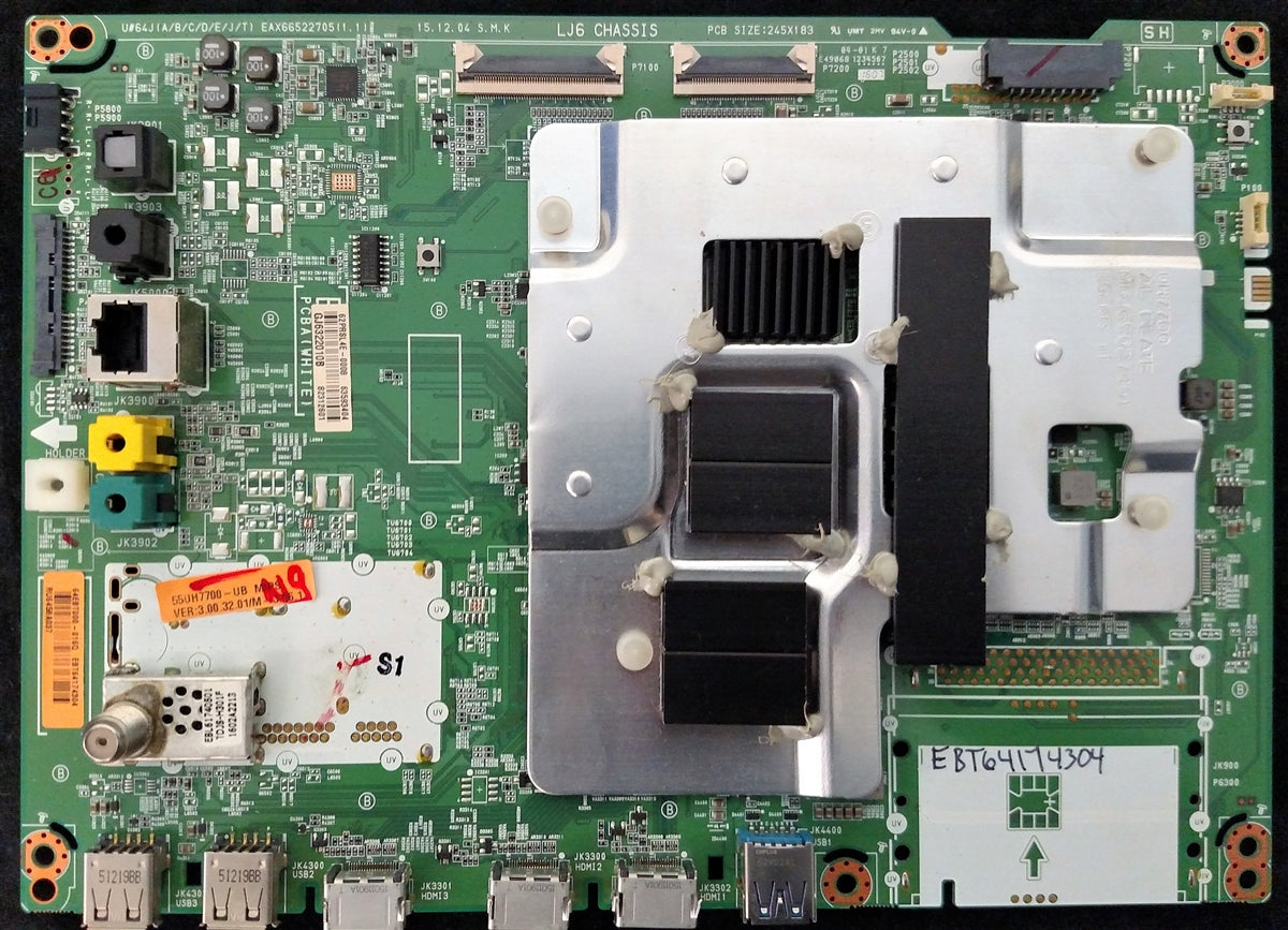 EBT64174304 LG Main Board, EAX66522705(1.1), 55UH7700-UB, 55UH7700