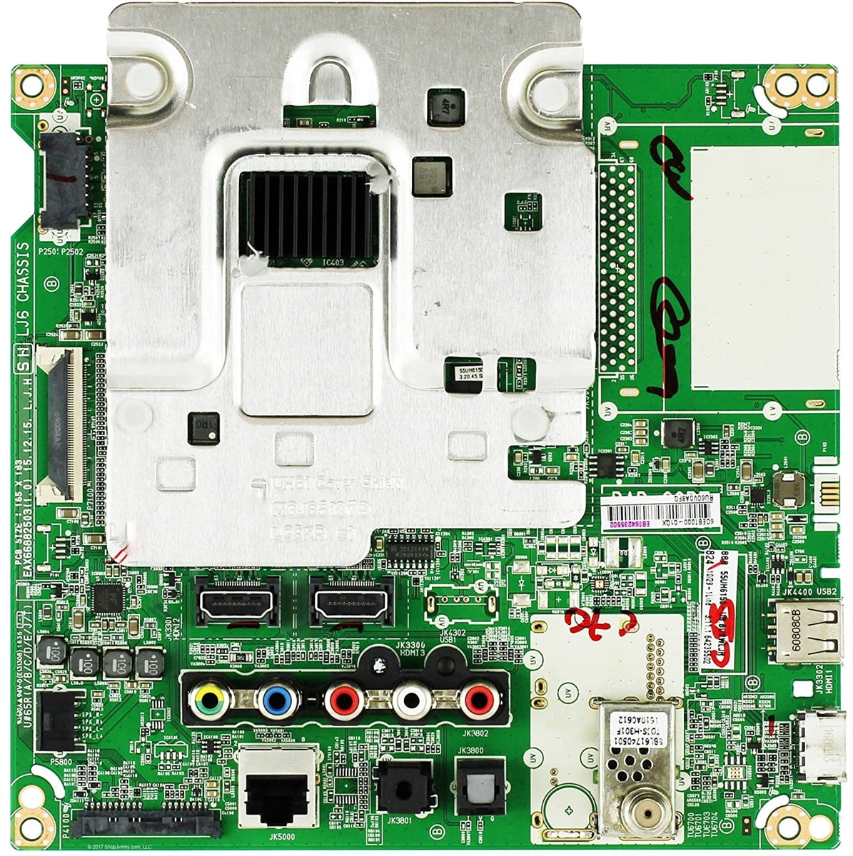 EBT64235502 LG Main Board, EAX66882503(1.0), LJ6 CHASSIS, 55UH6150-UB, 55UH6150-UB BUSWLJR, 55UH615A-UC